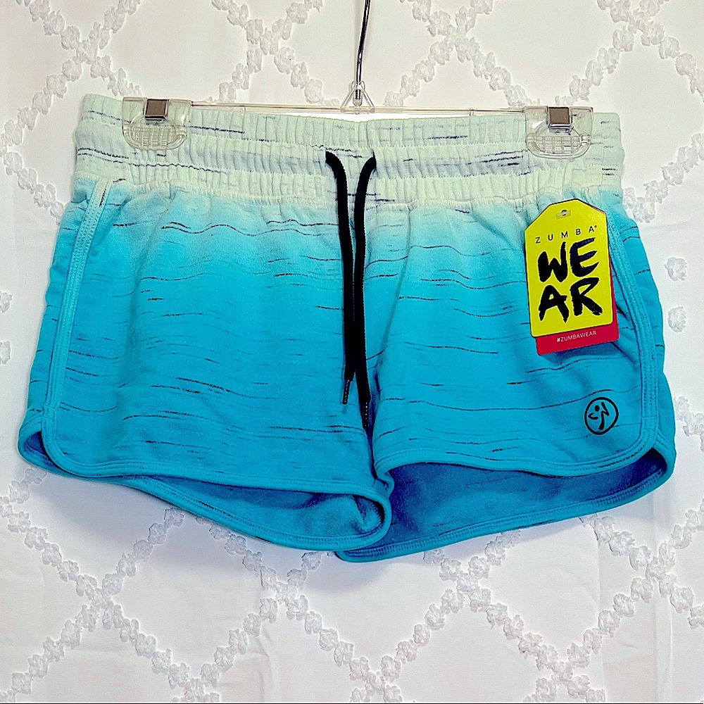 Zumba - When The Sun Goes Down French Terry Shorts Clear Blue